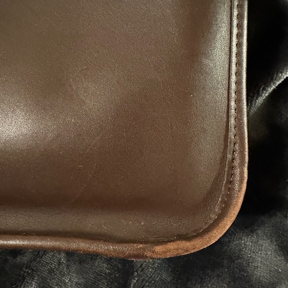 Coach Brown Leather Vintage Legacy Shoulder Crossbody Zip Top Bag Made In USA - Picture 8 of 13
